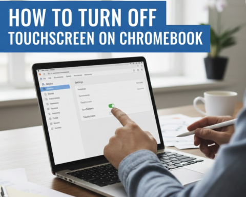 how to turn off touchscreen on chromebook​