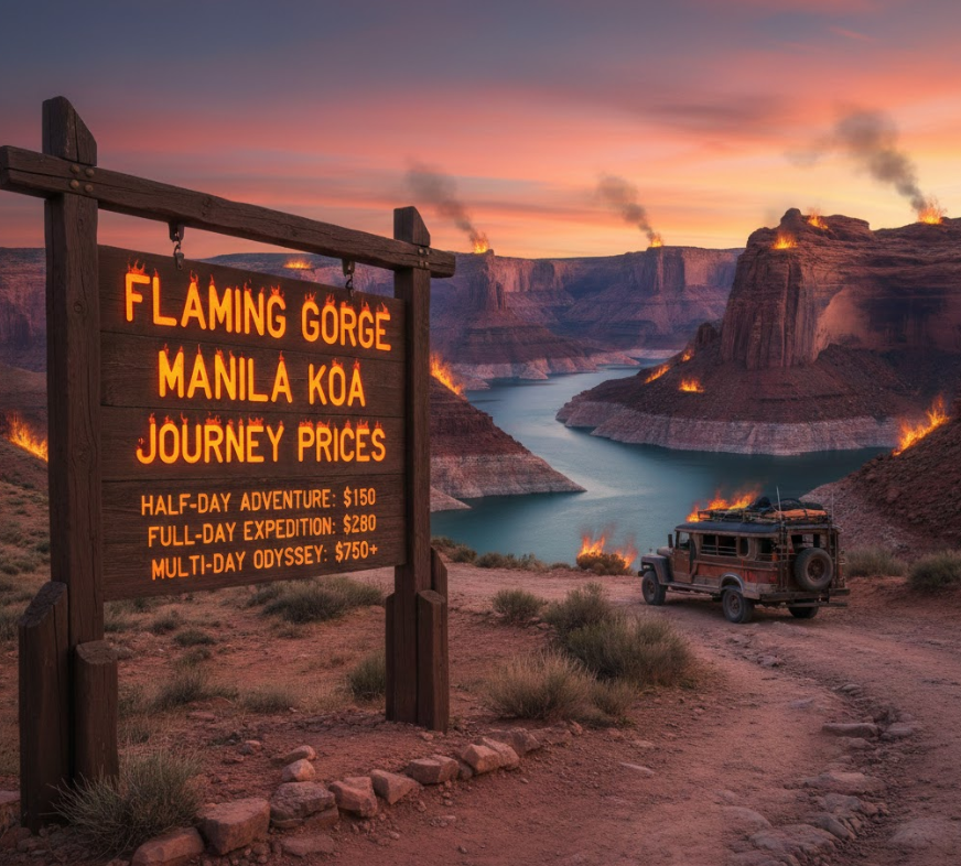 flaming gorge manila koa journey prices​