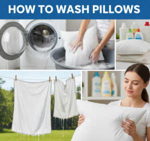 how to wash pillows​