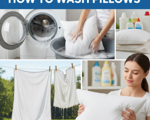 how to wash pillows​