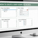 how to create a drop down list in excel​