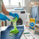 how to get slime out of clothes​