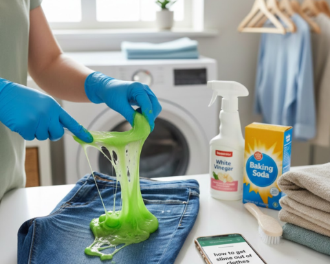 how to get slime out of clothes​