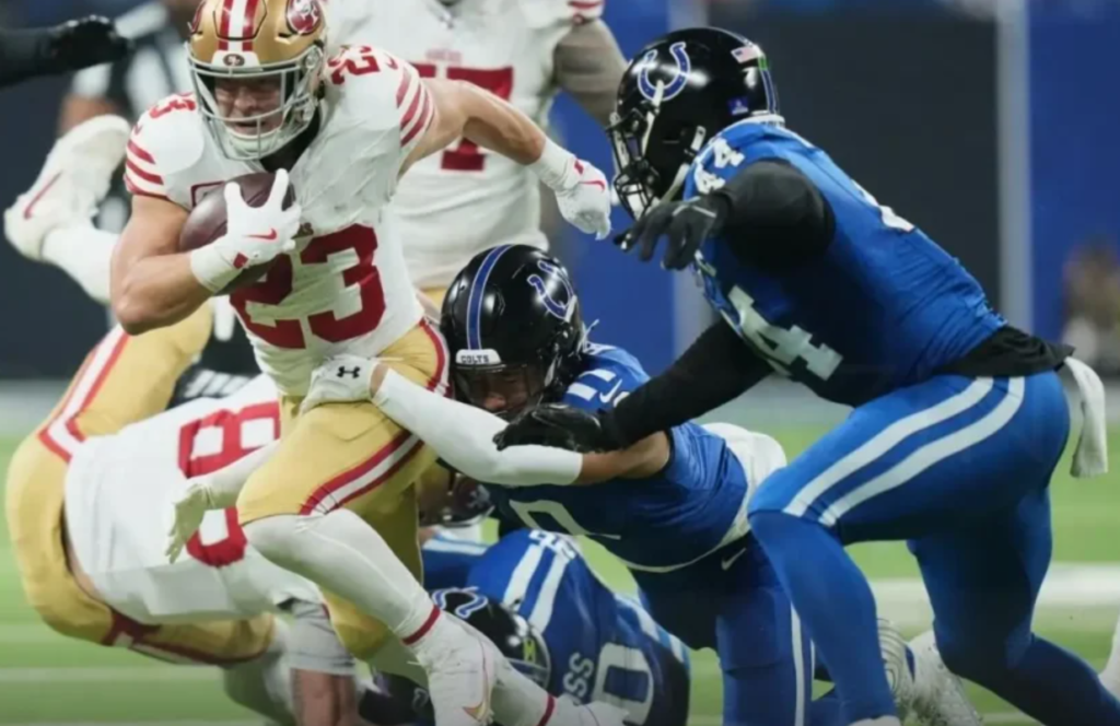 49ers vs colts match player stats