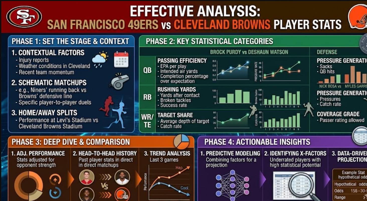49ers vs cleveland browns match player stats